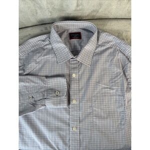 UNTUCKit Shirt Mens Extra Large Dalton Check Blue Pink Slim Fit Performance